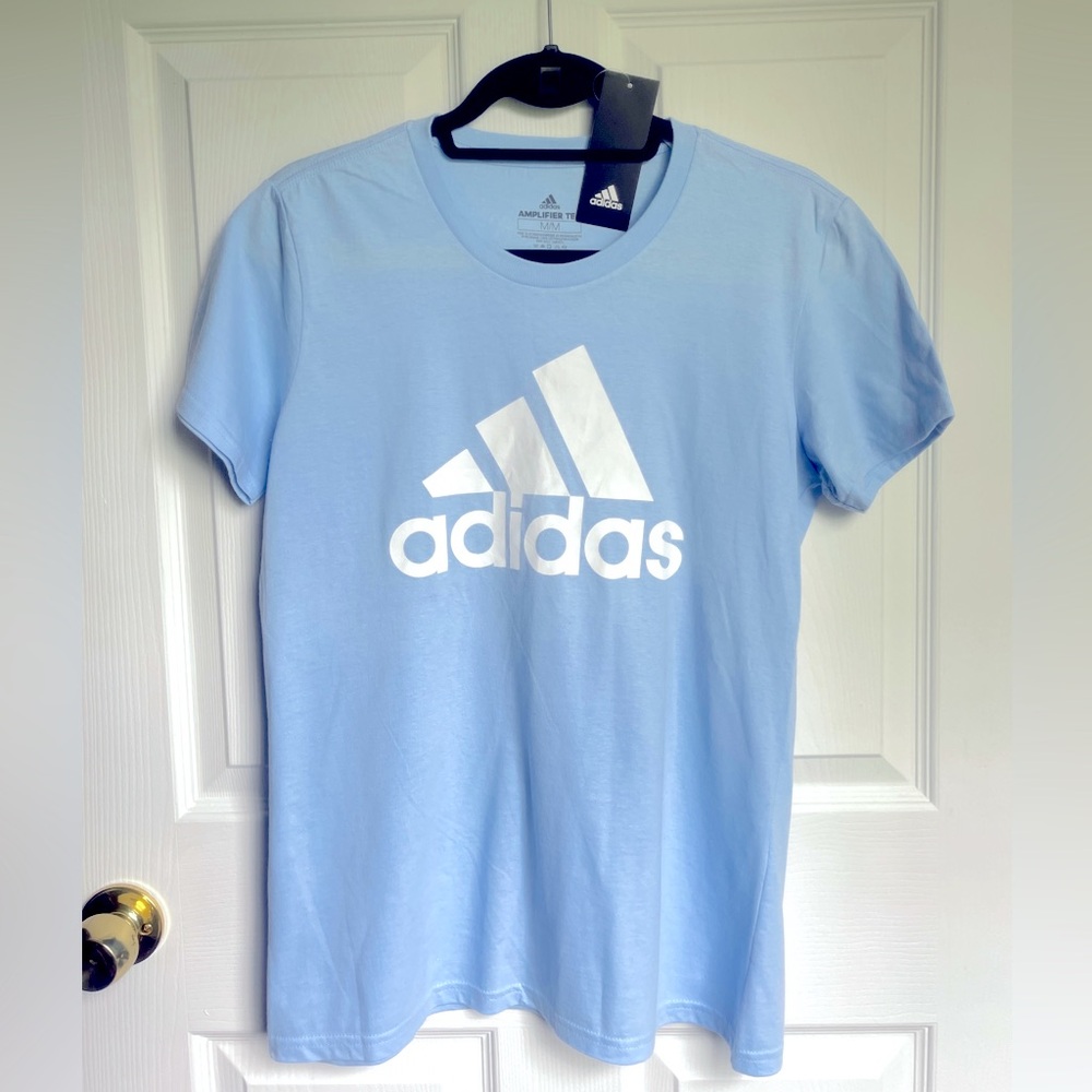 NEW W/TAGS Baby Blue Adidas Amplify Tee, 100% cotton